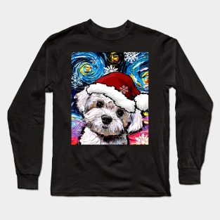 Maltipoo Santa Long Sleeve T-Shirt